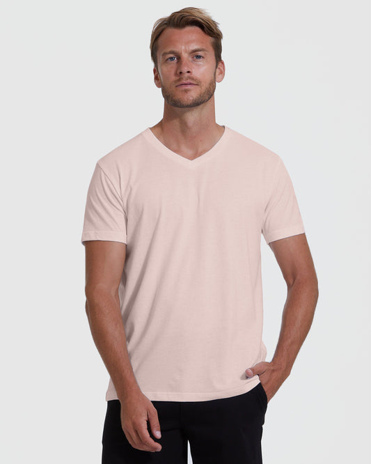 Dusty Pink V-Neck Tee
