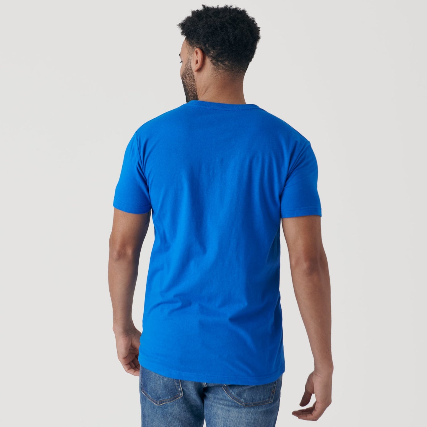 Electric Blue V-Neck Tee