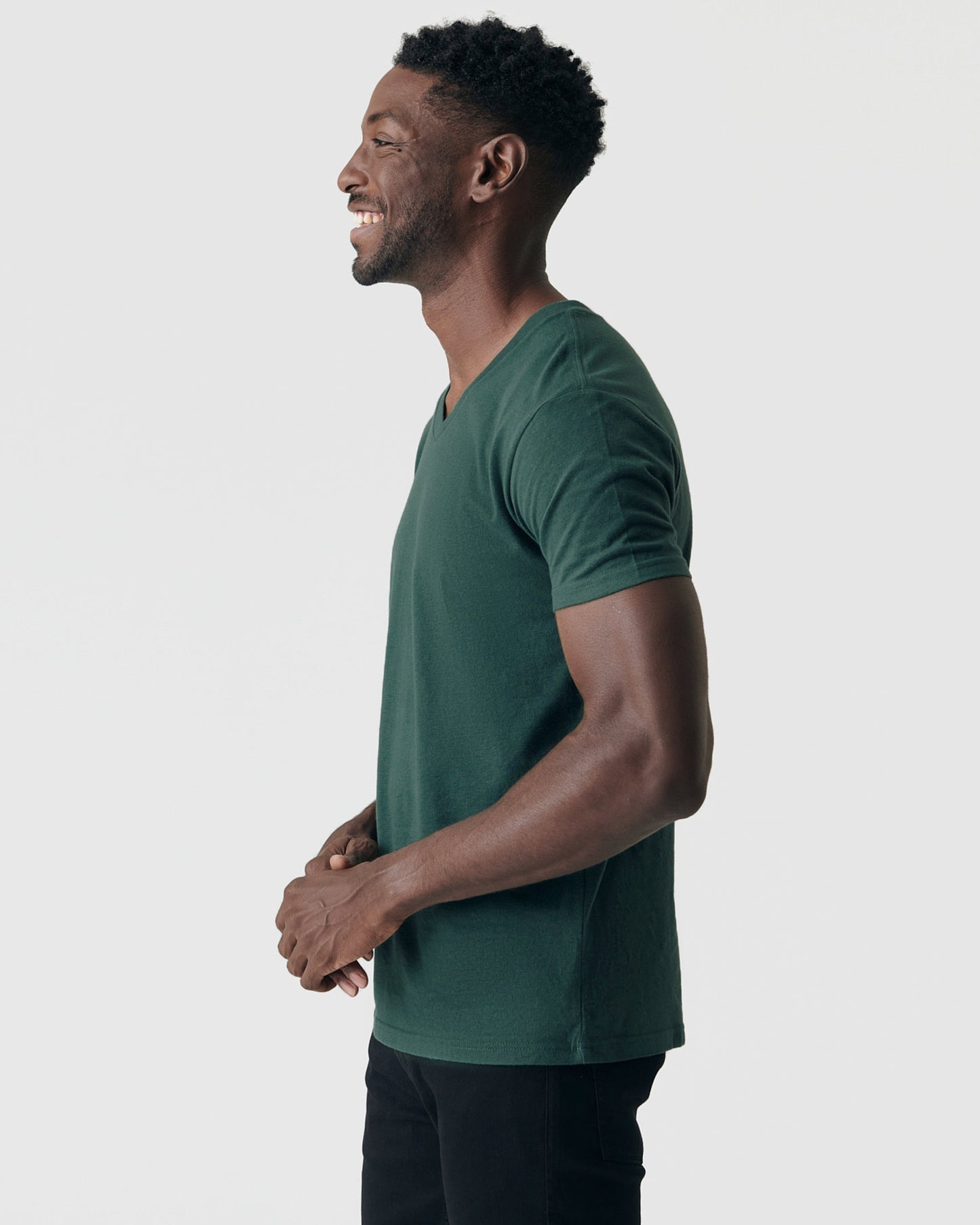 Forest Green V-Neck Tee