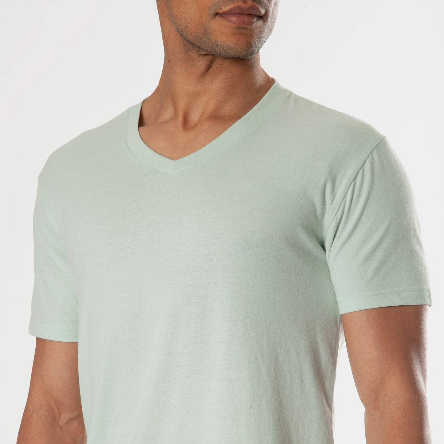 Green Lapis V-Neck Tee
