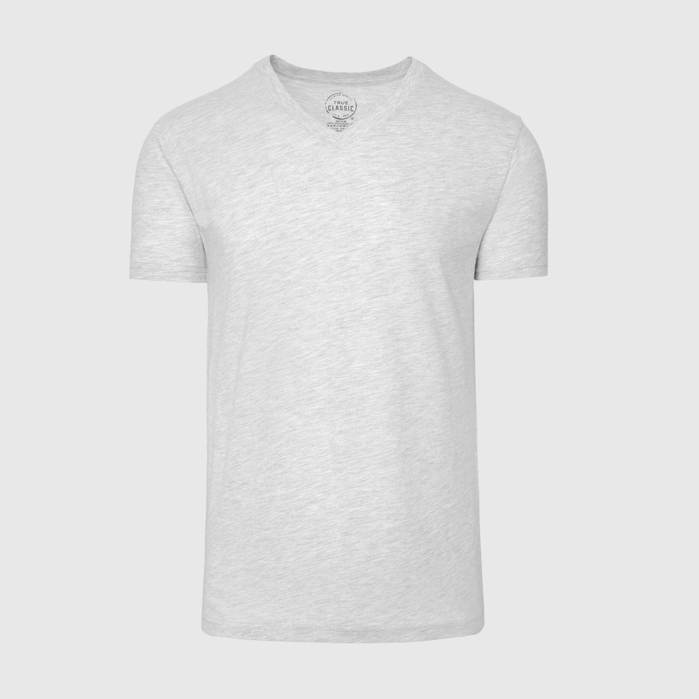 Light Heather Gray Classic V-Neck