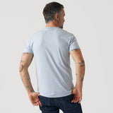 Heather Pale Blue Classic V-Neck