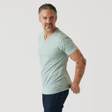 Heather Sage Classic V-Neck