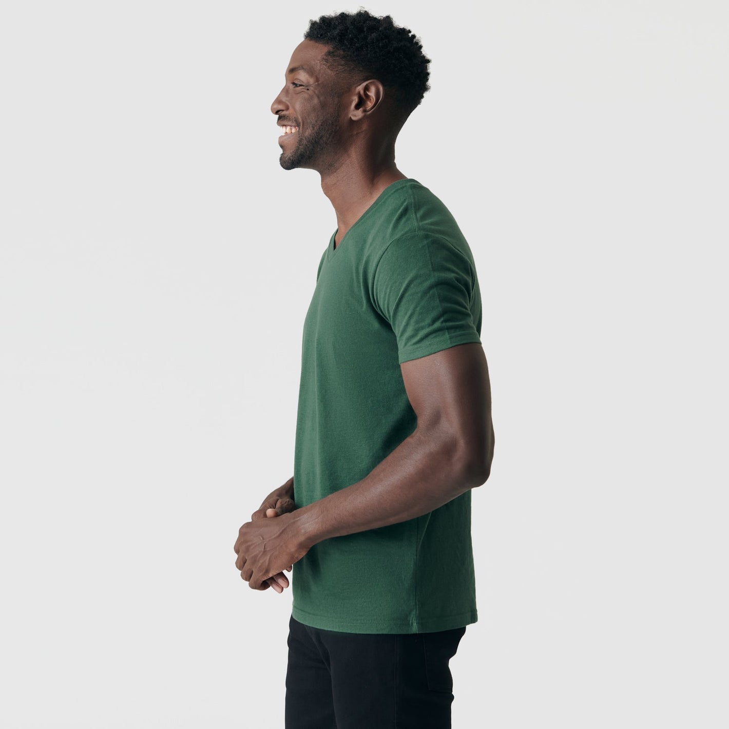 Hunter Green V-Neck Tee
