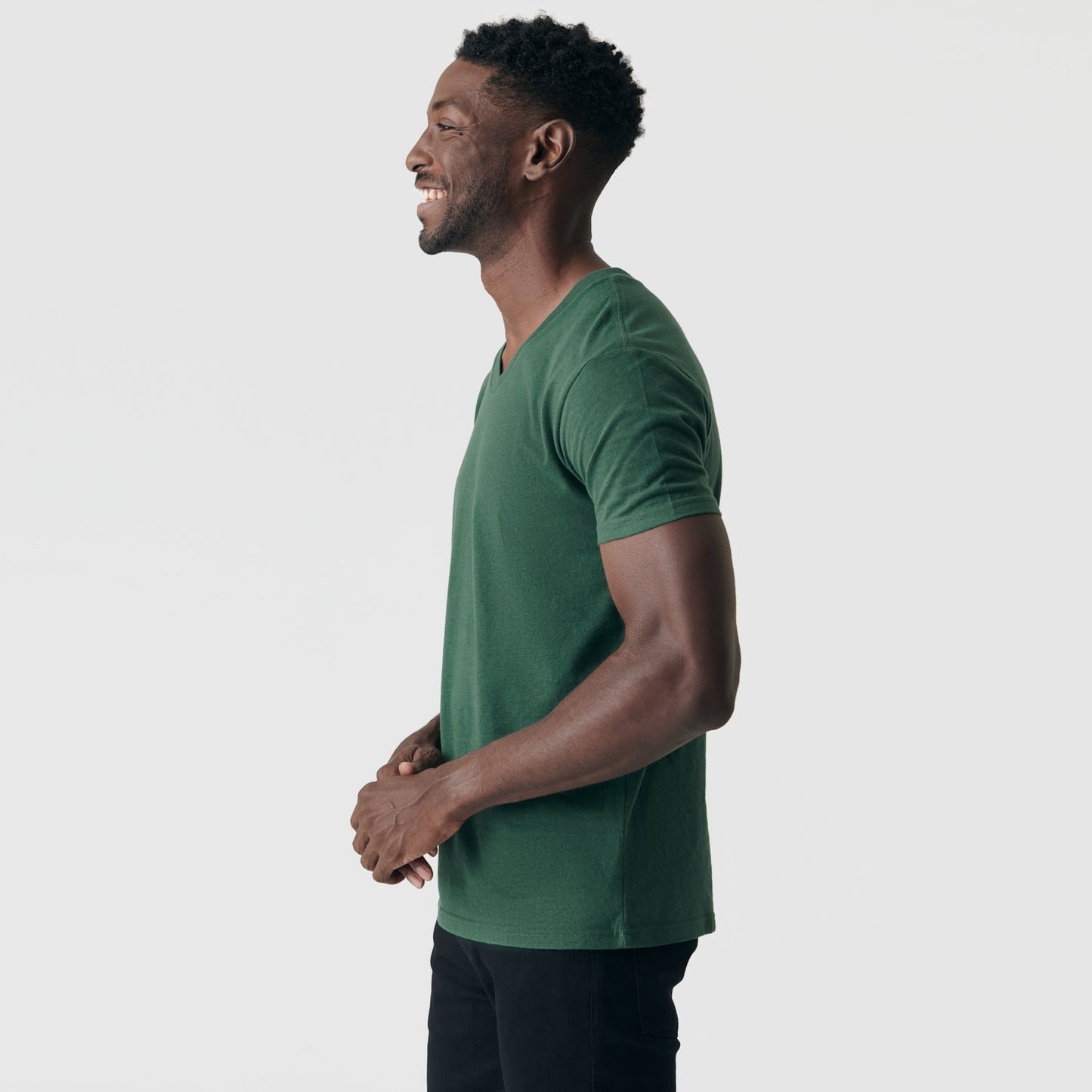 Hunter Green V-Neck Tee