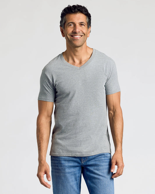 Heather Gray Classic V-Neck