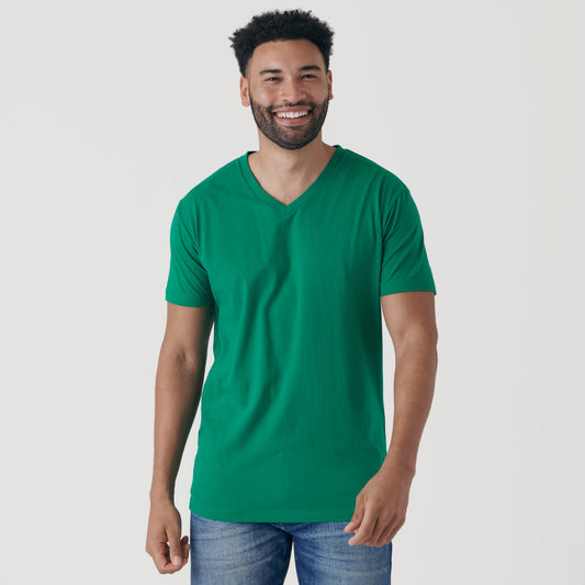 Kelly Green V-Neck Tee