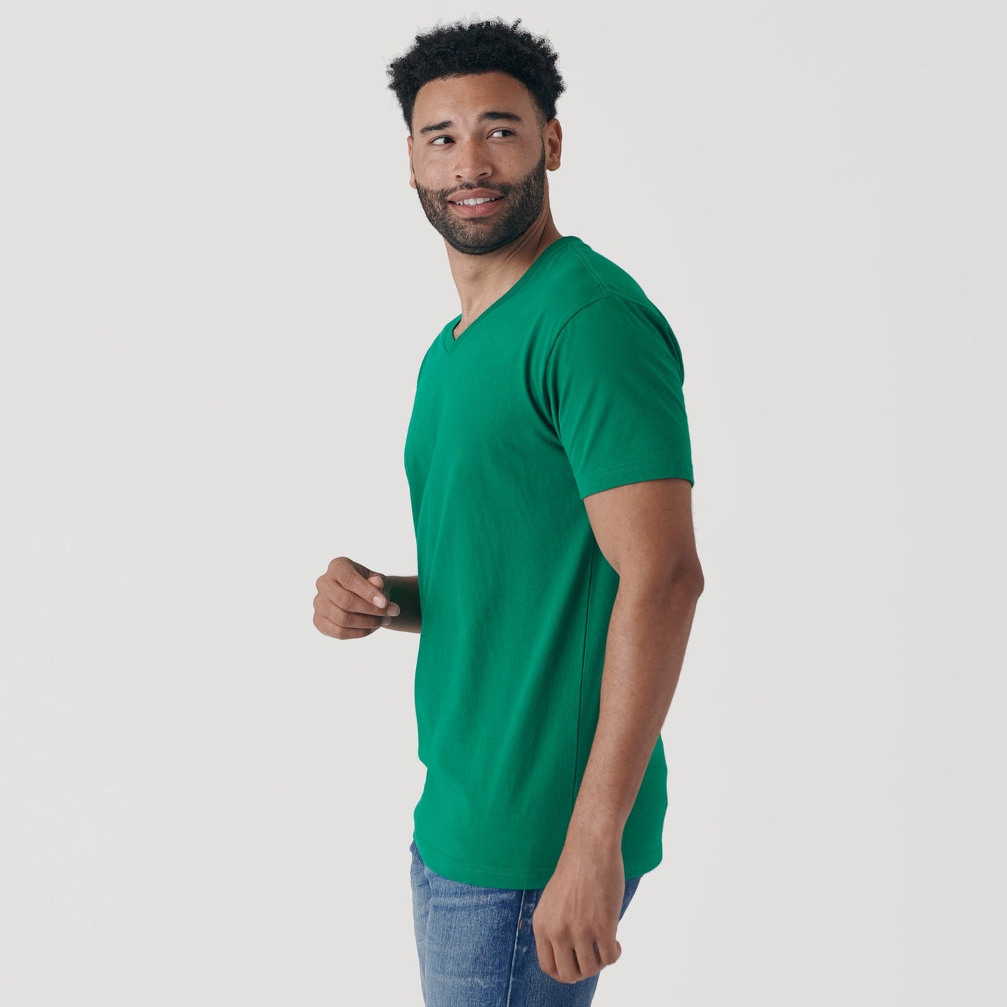 Kelly Green V-Neck Tee
