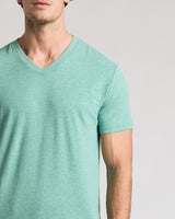 Light Heather Greenery Classic V-Neck