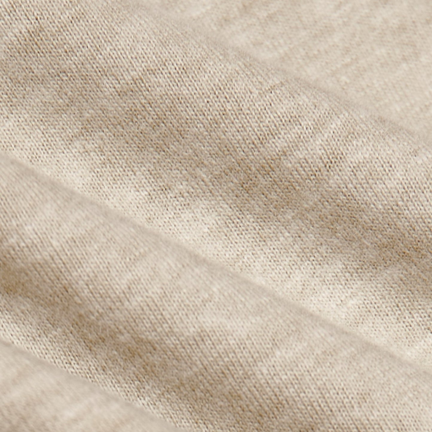 Heather Light Khaki V-Neck Tee