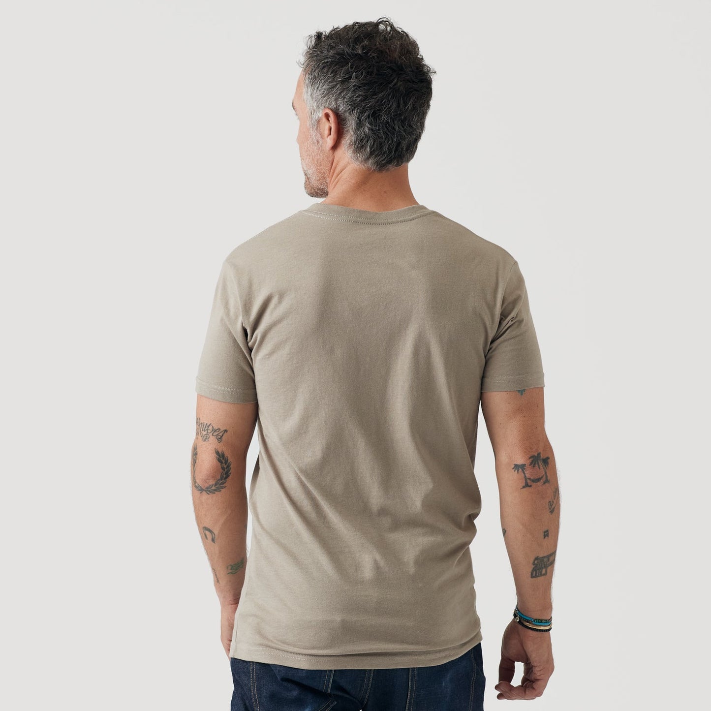Military Beige Classic V-Neck