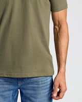 Military Green Classic V-Neck