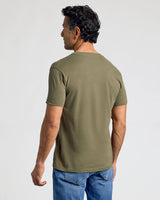 Military Green Classic V-Neck