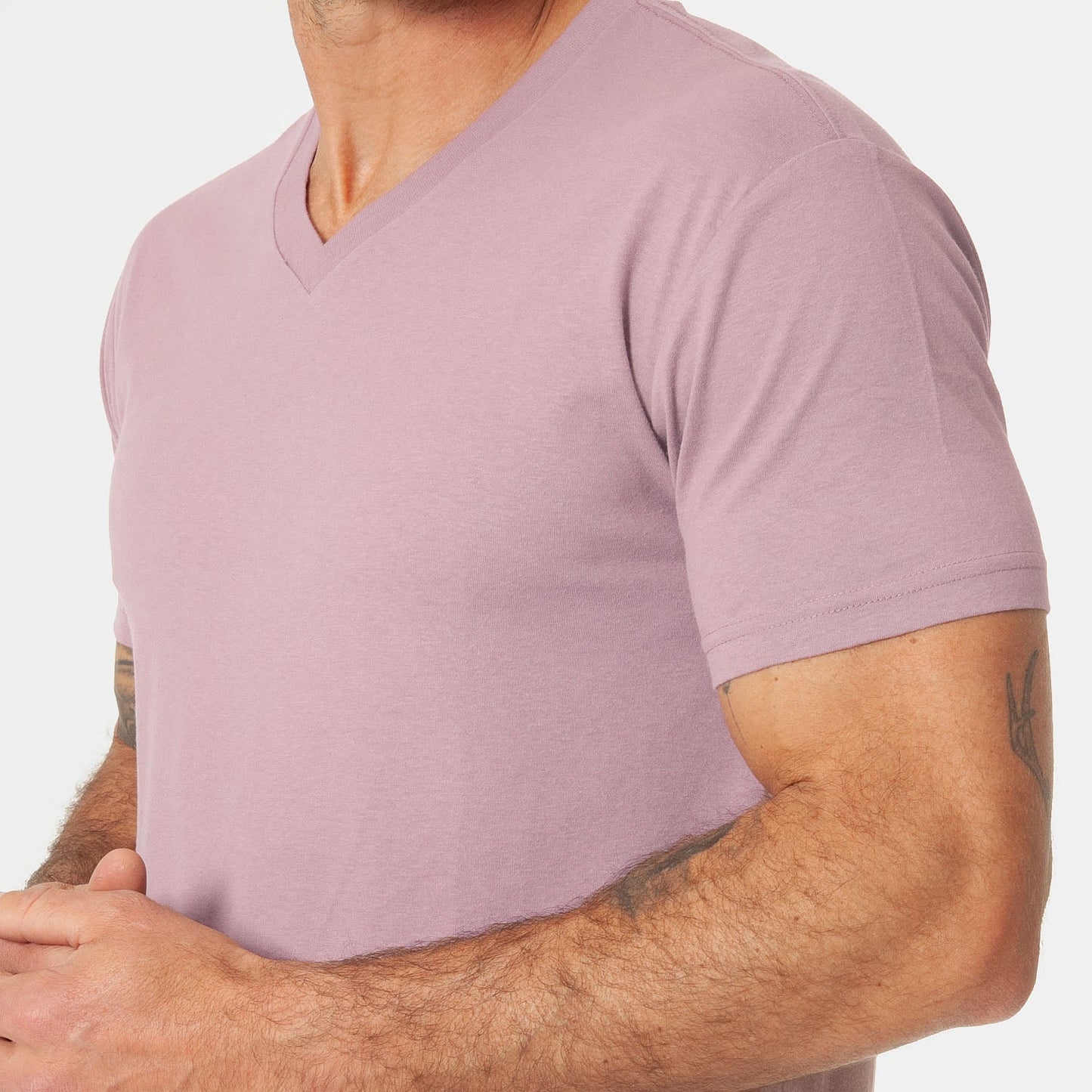 Mineral Mauve V-Neck Tee