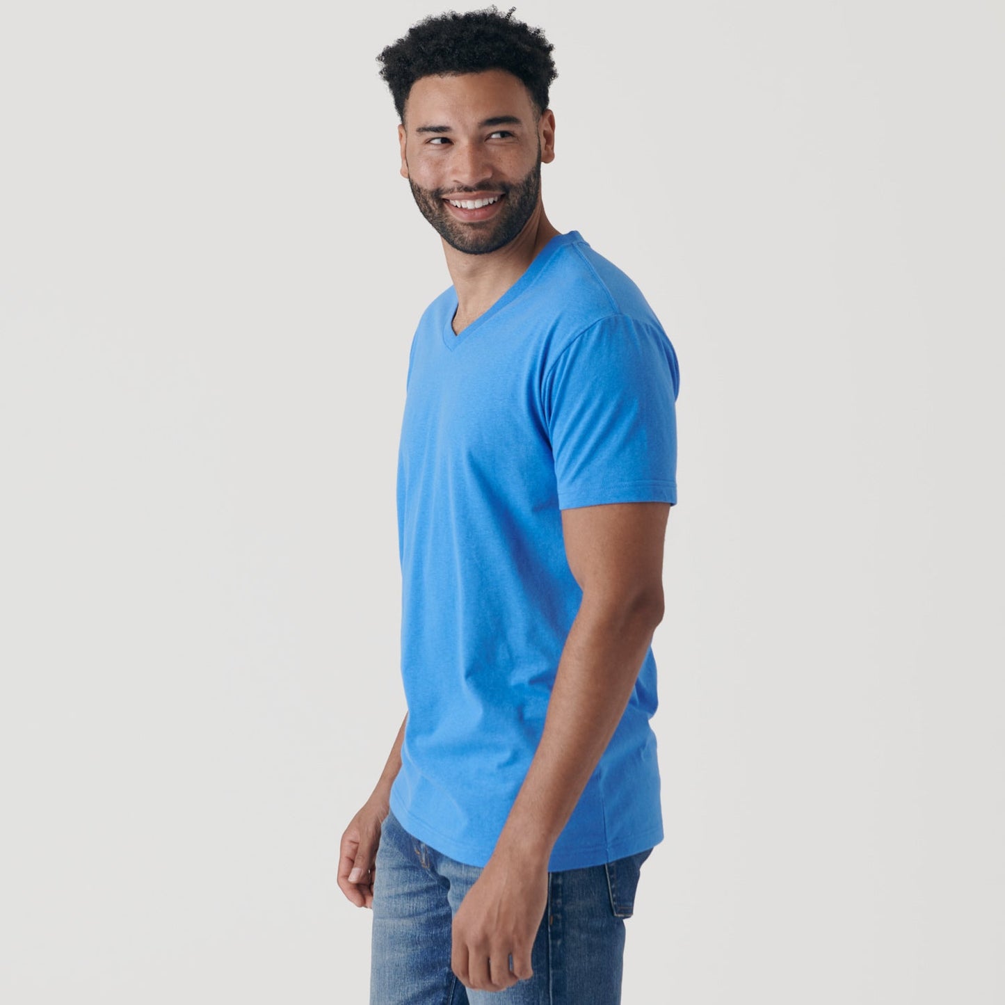 Periwinkle Blue V-Neck Tee