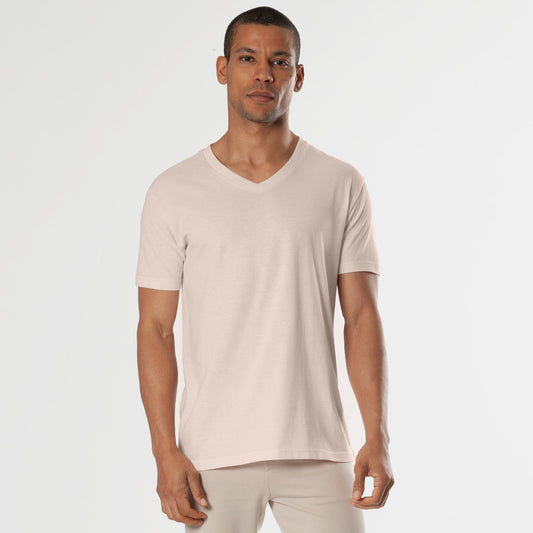 Pink Opal V-Neck Tee