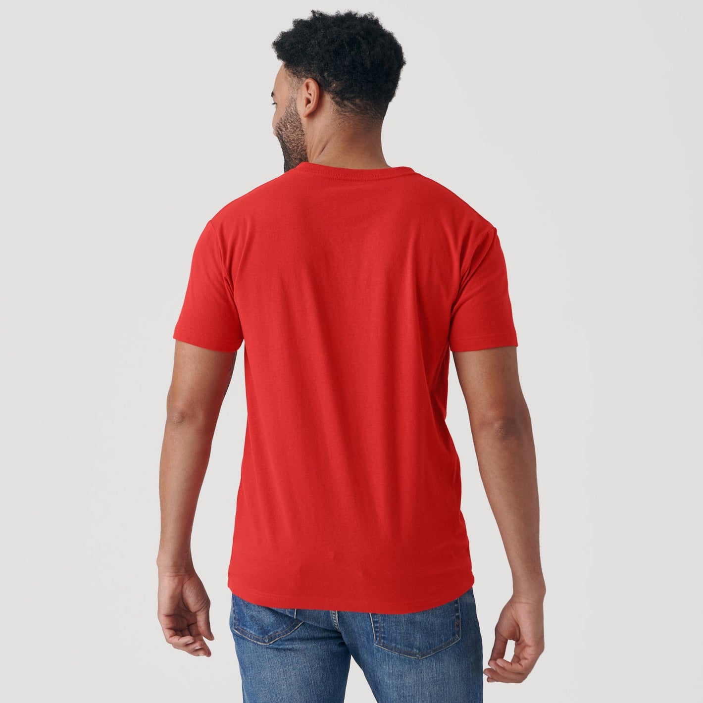 True Red V-Neck Tee
