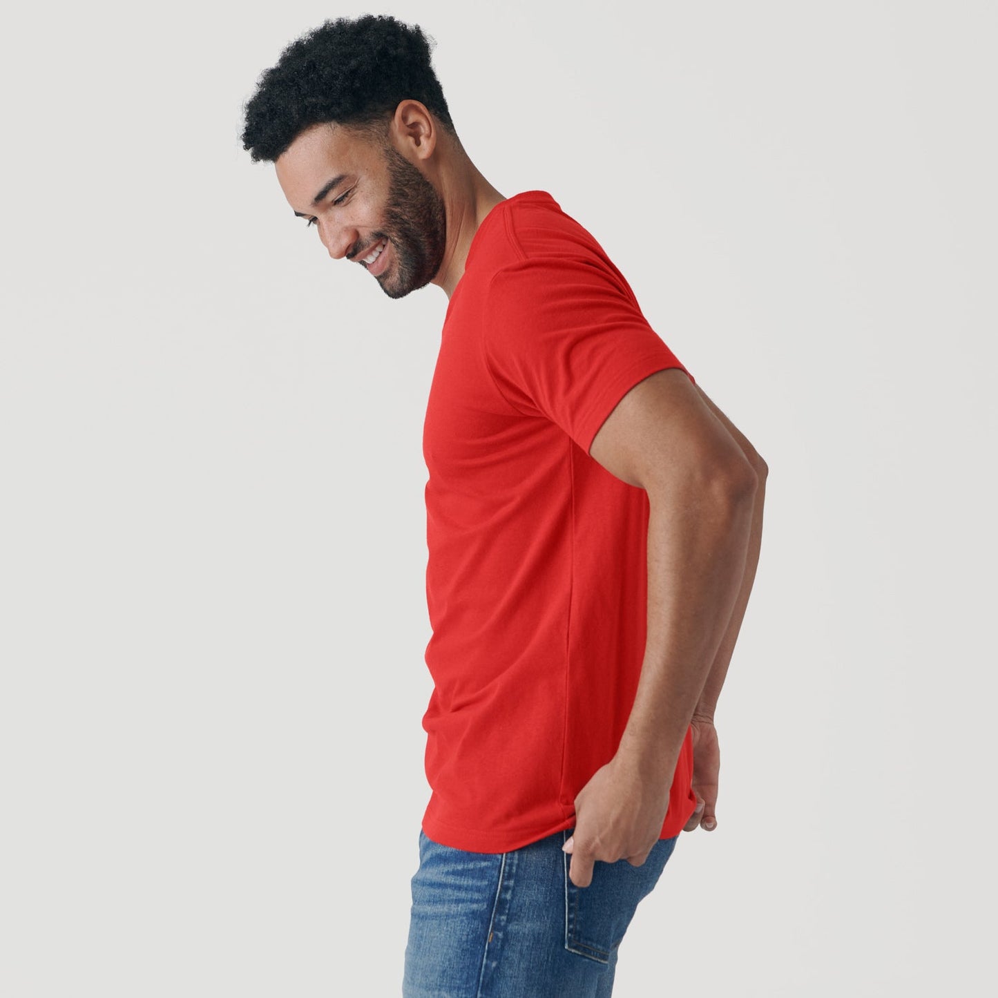 True Red V-Neck Tee