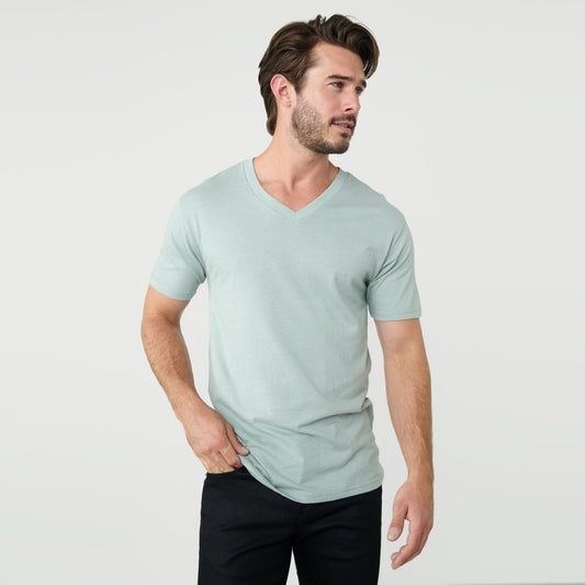 Sage V-Neck Tee