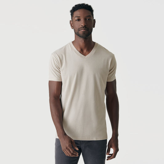 Sandstone V-Neck Tee