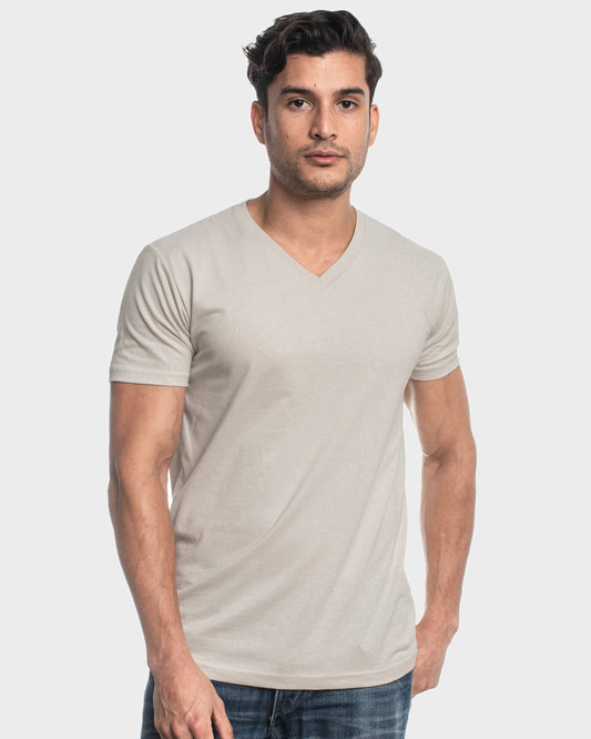 Sand V-Neck Tee