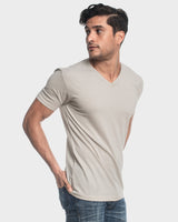 Sand V-Neck Tee