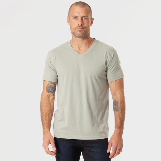 Slate Green V-Neck Tee