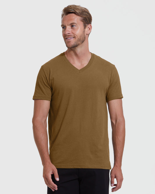 Tan 499 V-Neck T-Shirt