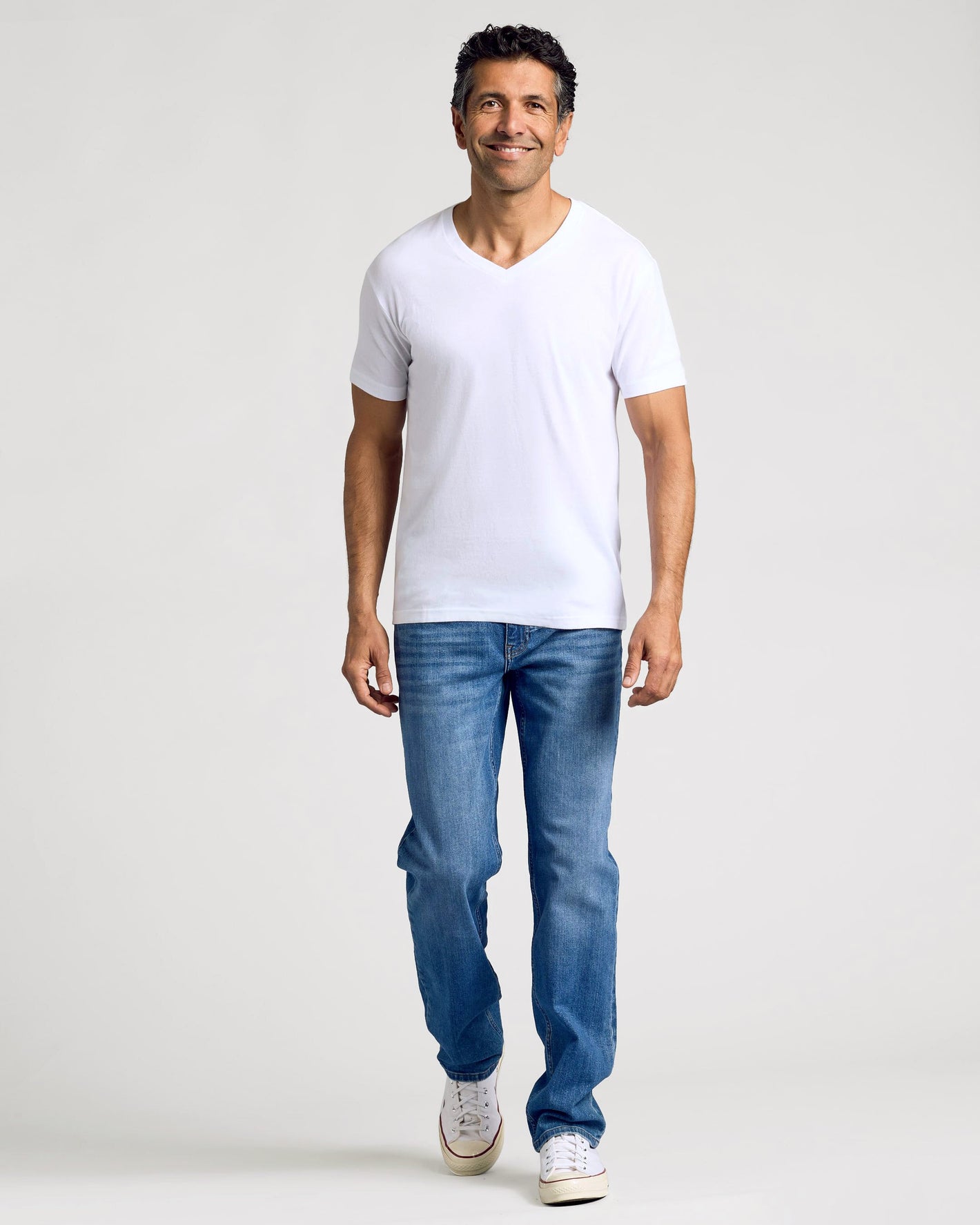 White Classic V-Neck