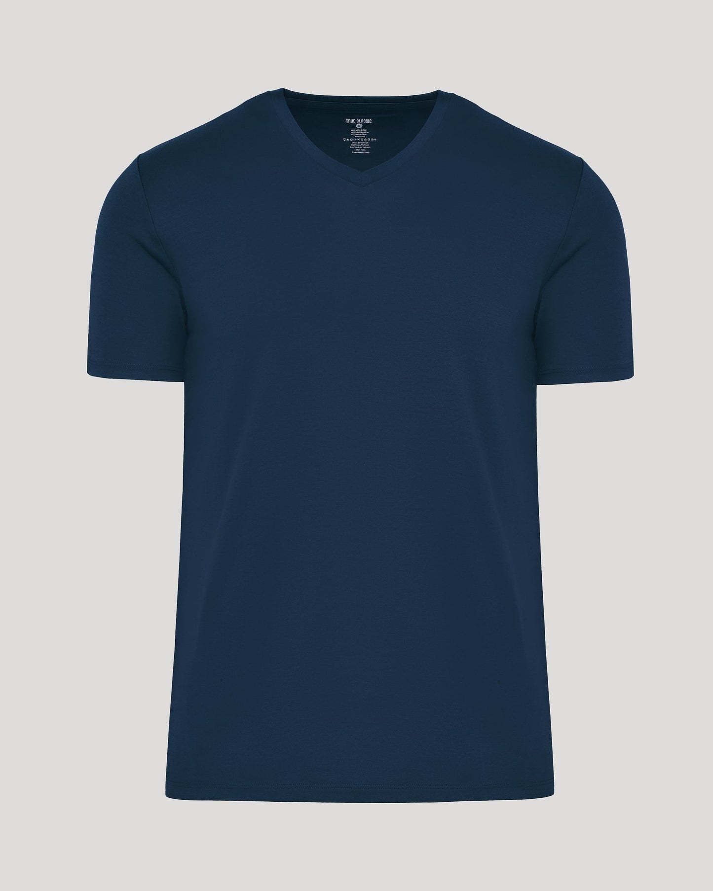 Navy Pima V-Neck
