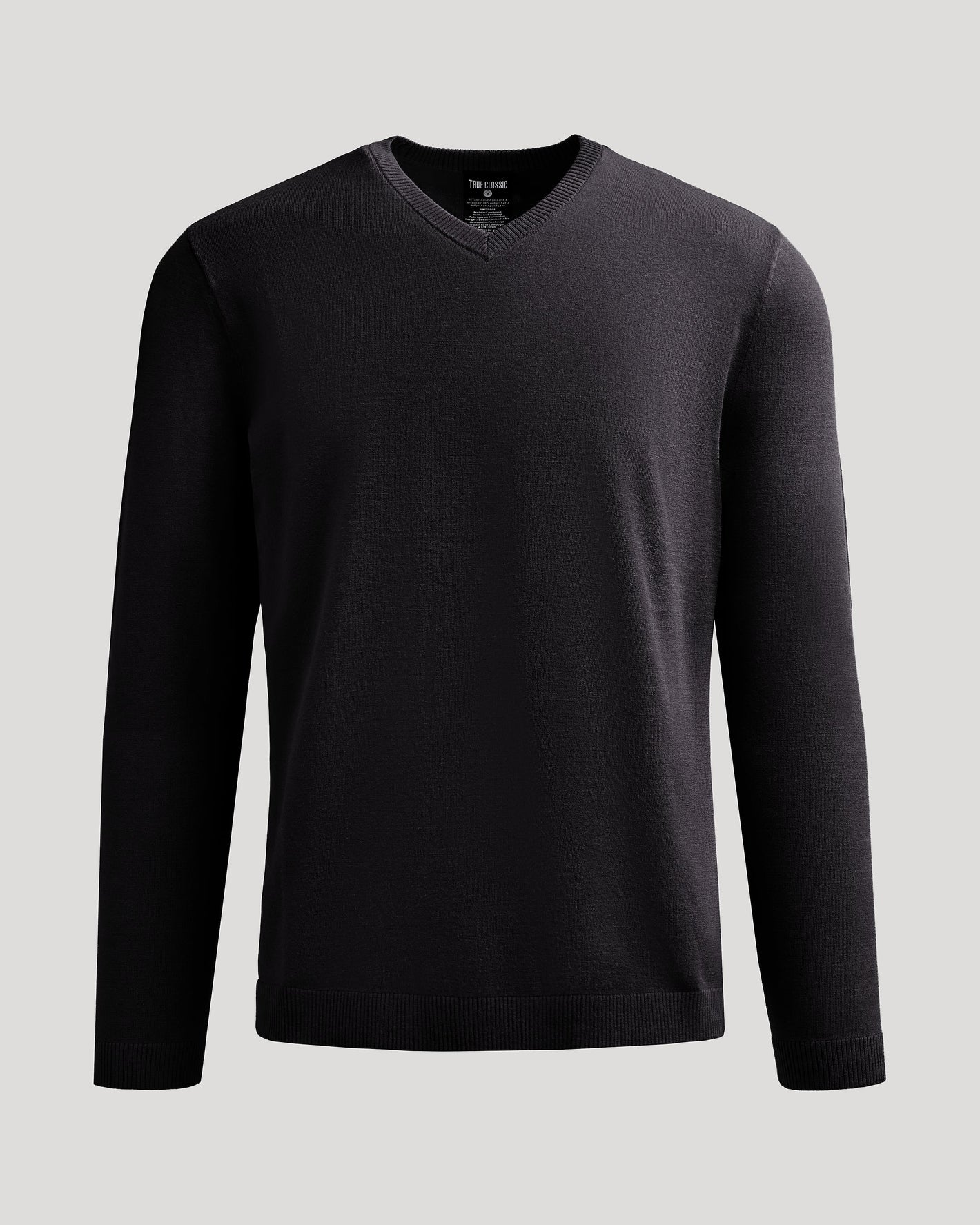 Black Dressy V-Neck Sweater