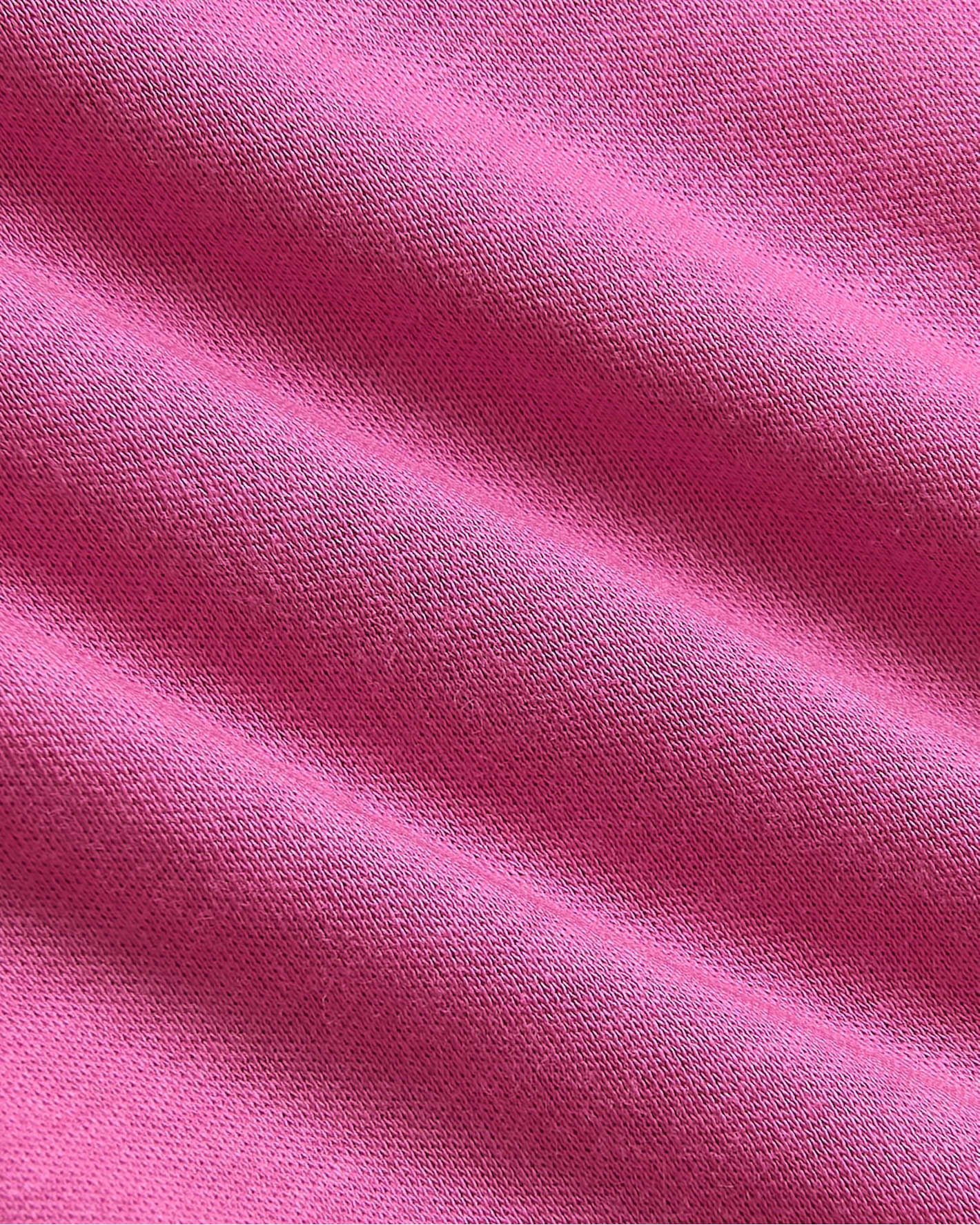 Womens Electric Fuchsia Cropped Boxy V-Neck Tee