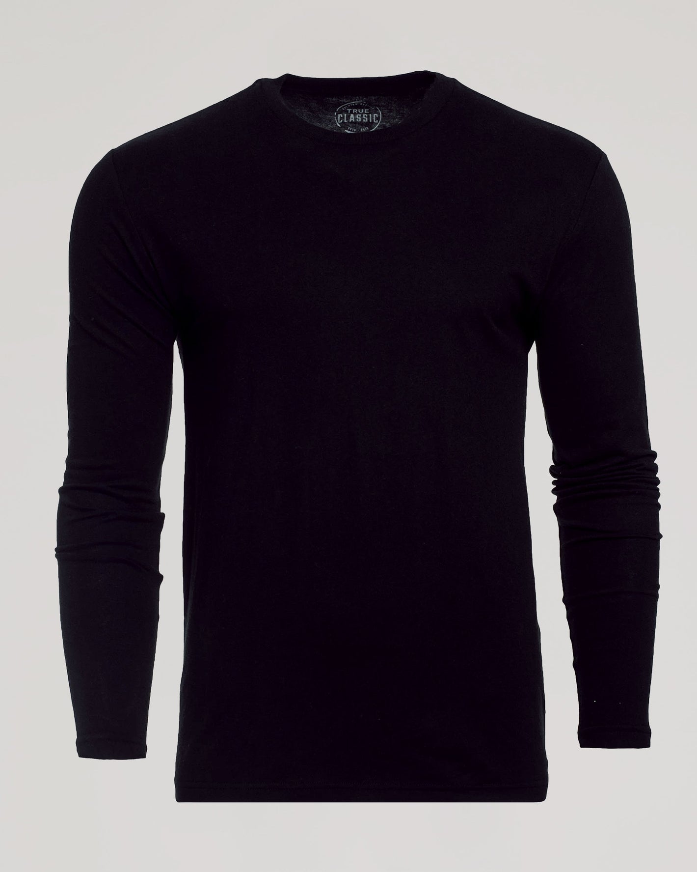Black Classic Long Sleeve Crew Neck