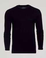 Black Classic Long Sleeve Crew Neck