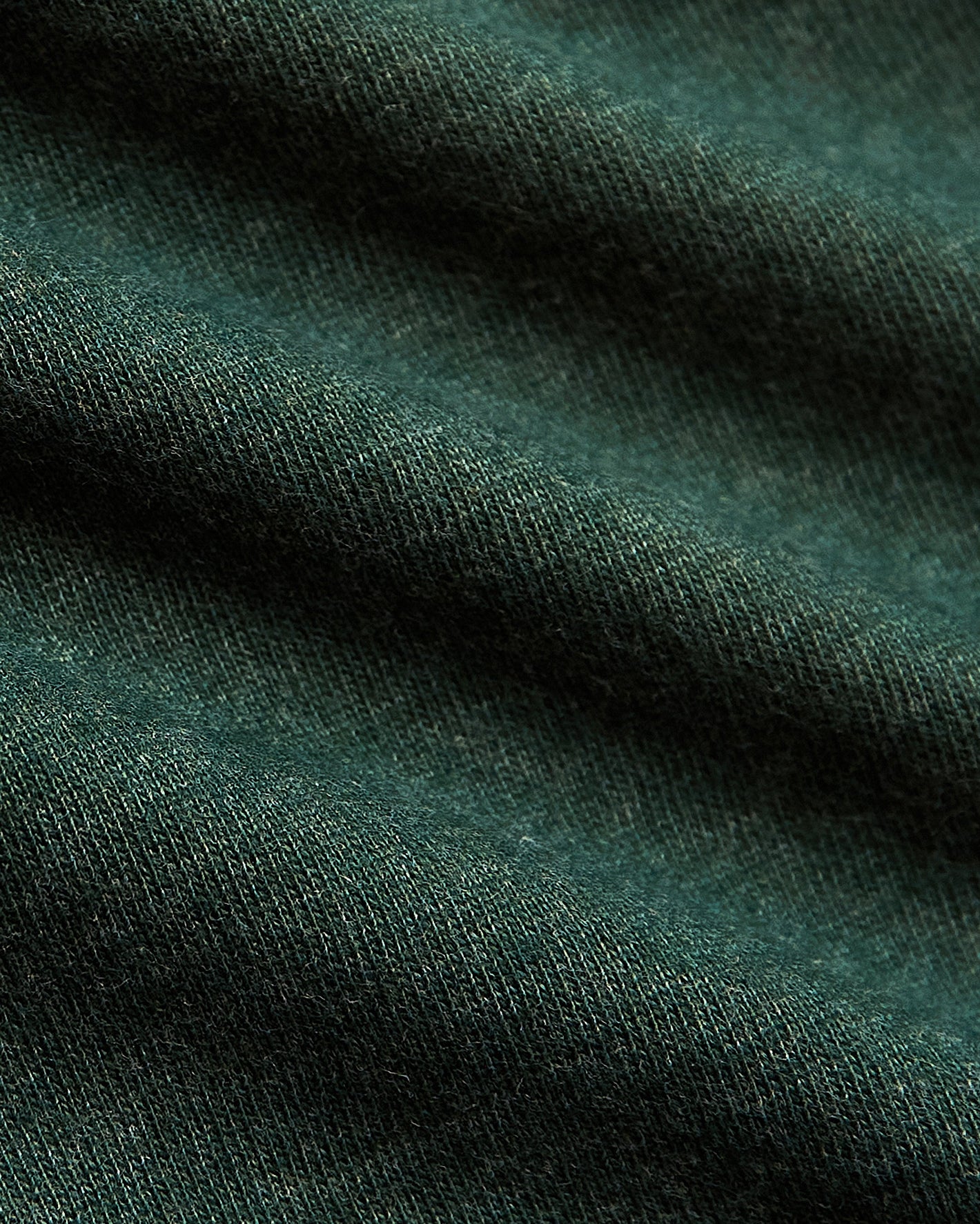 Evergreen Heather Classic Long Sleeve Crew Neck