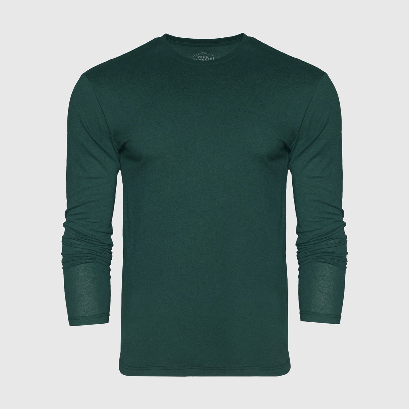 Forest Green Long Sleeve Crew Neck Tee