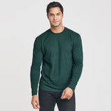 Forest Green Long Sleeve Crew Neck Tee