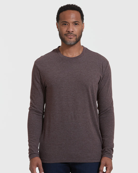 Heather Dark Oak Long Sleeve T-Shirt