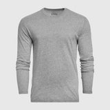 Heather Gray Classic Long Sleeve Crew Neck