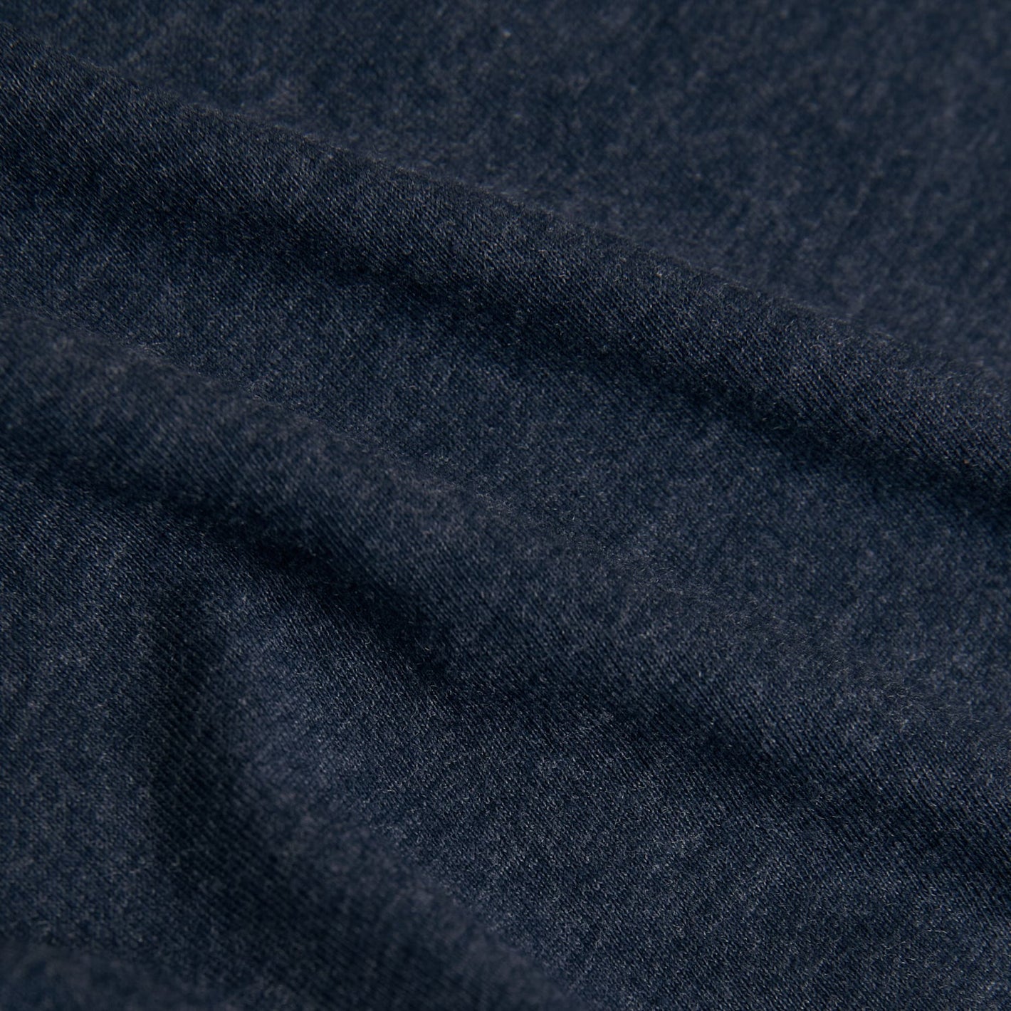 Heather Navy Classic Long Sleeve Crew Neck