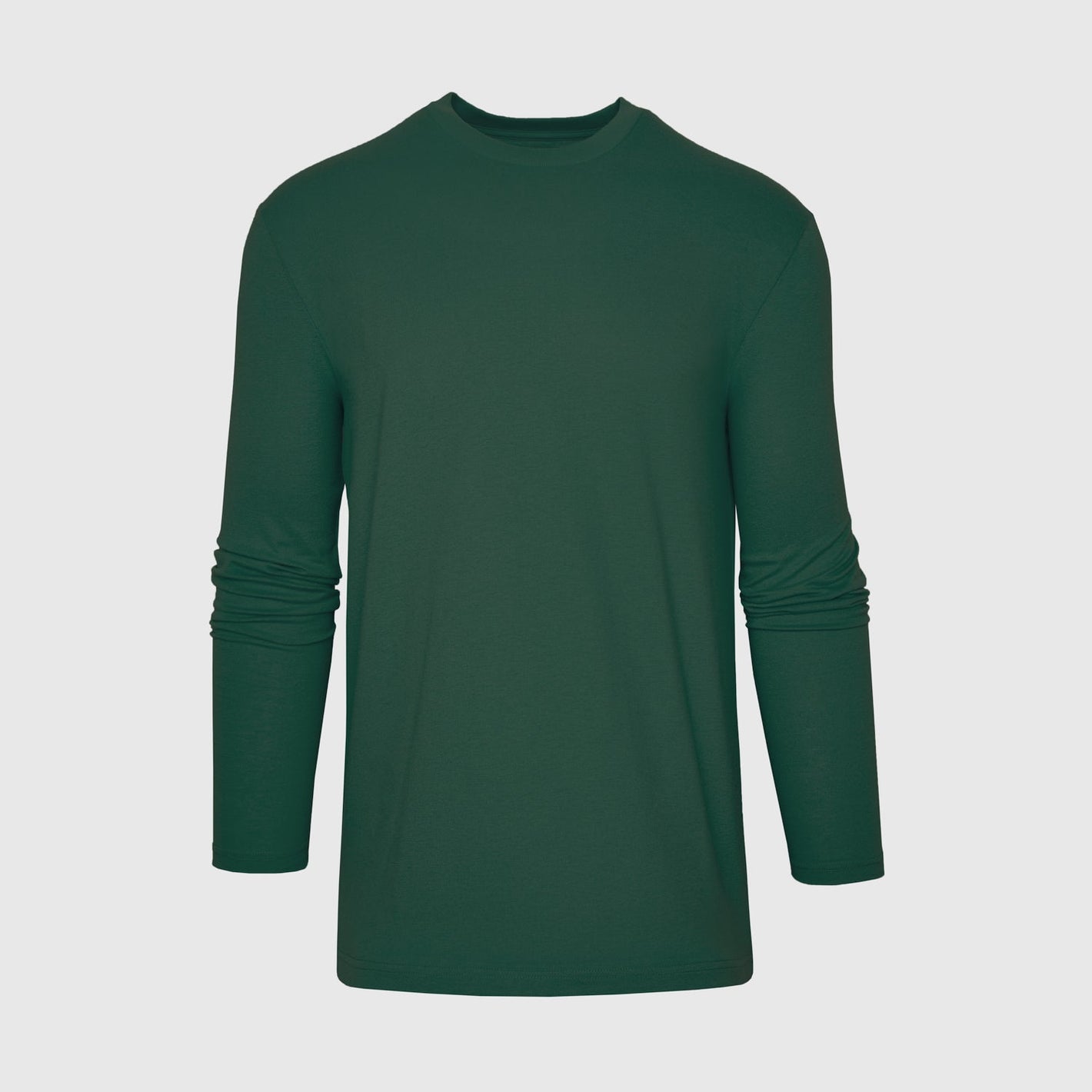 Hunter Green Long Sleeve Crew Neck Tee