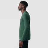 Hunter Green Long Sleeve Crew Neck Tee