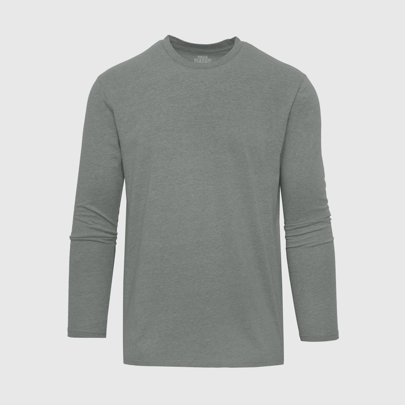 Heather Hunter Green Long Sleeve Crew Neck Tee