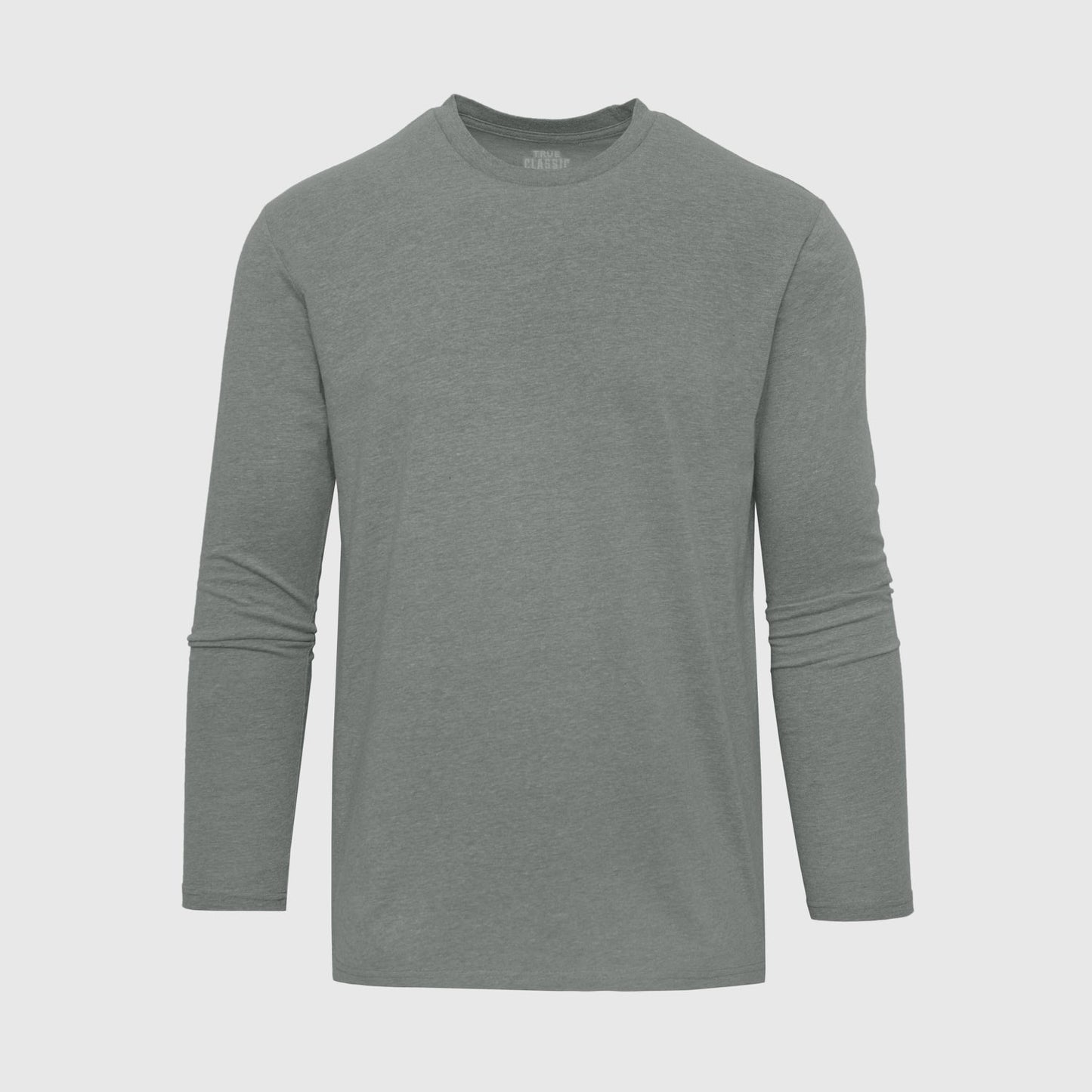 Heather Hunter Green Long Sleeve Crew Neck Tee