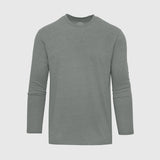Heather Hunter Green Long Sleeve Crew Neck Tee