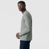 Heather Hunter Green Long Sleeve Crew Neck Tee