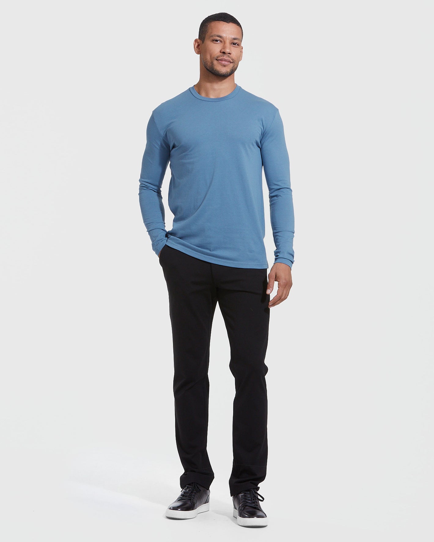 Indigo Classic Long Sleeve Crew Neck