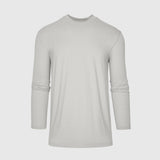 Light Gray Long Sleeve Crew Neck Tee