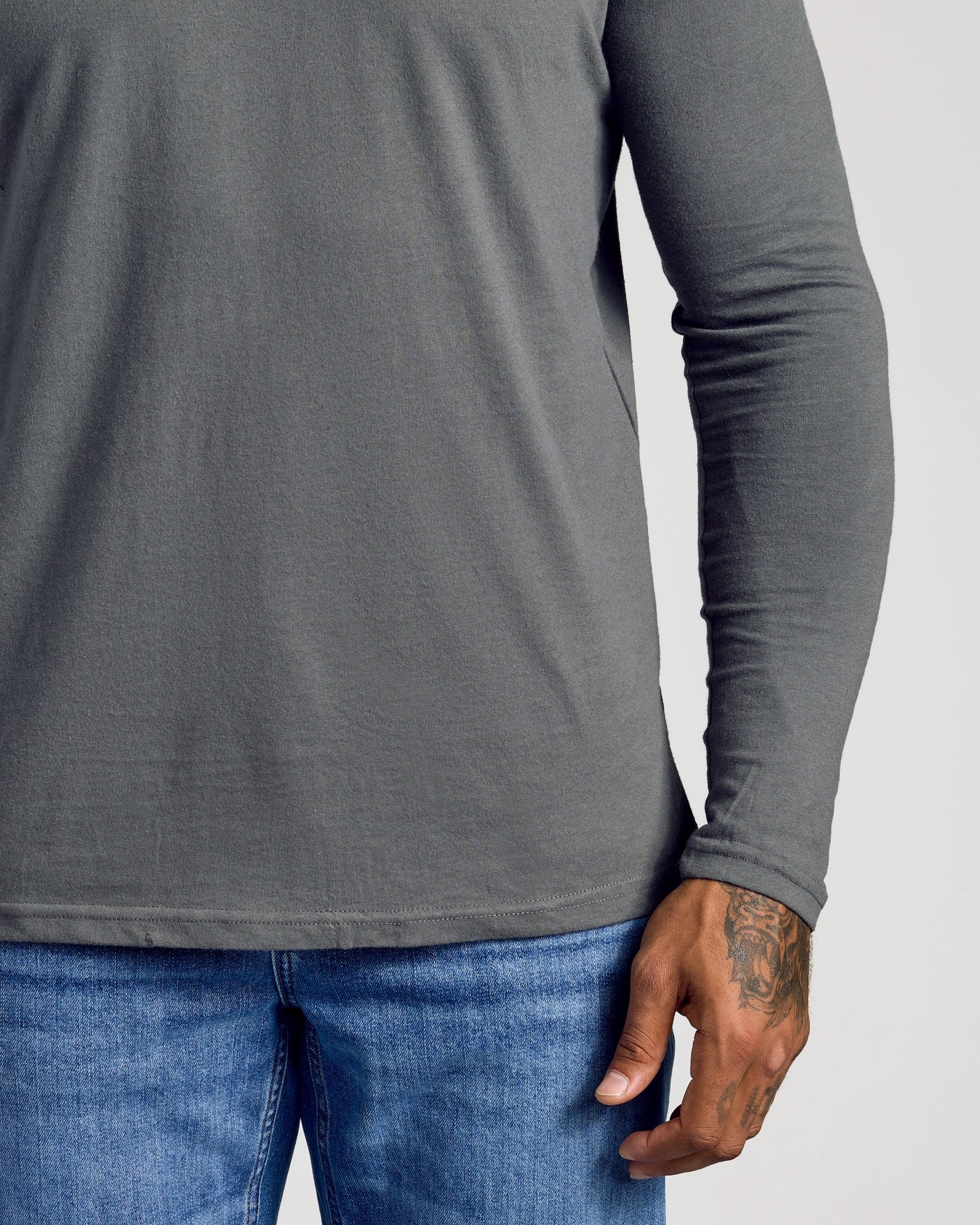 Carbon Classic Long Sleeve Crew Neck