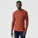 Rust Long Sleeve Crew Neck Tee